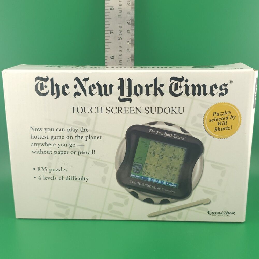 Touch Sudoku Electronic Handheld Game - Excalibur / New York Times - Tested